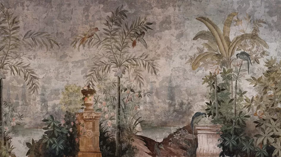 Le jardin aux oiseauxCouleur patine 18 ème - Ananbô