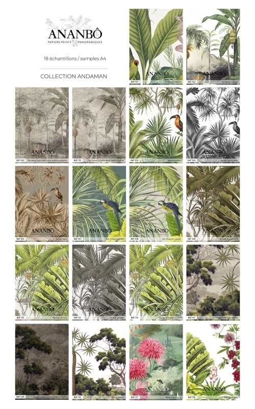 ORDER SAMPLES OF OUR PANORAMIC WALLPAPERS BY COLLECTION