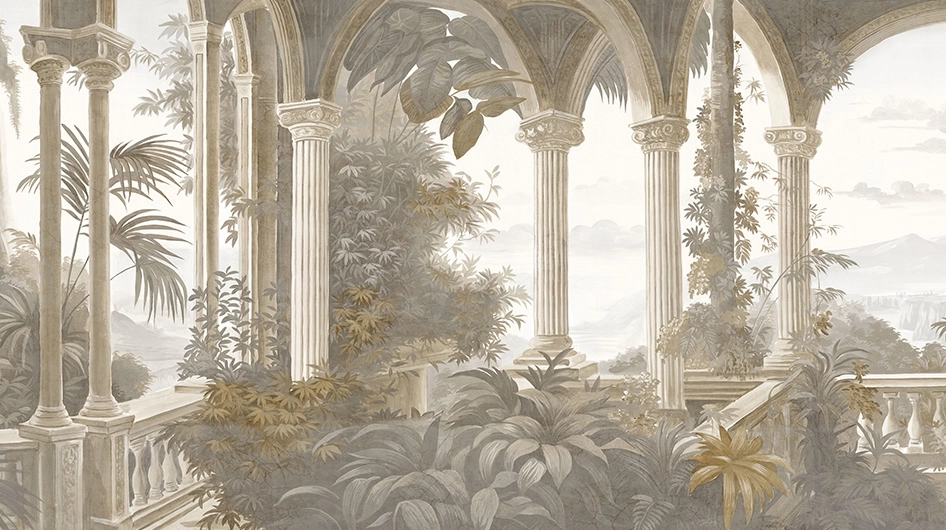 Les jardins de GolatâSepia distressed Grisaille - Ananbô