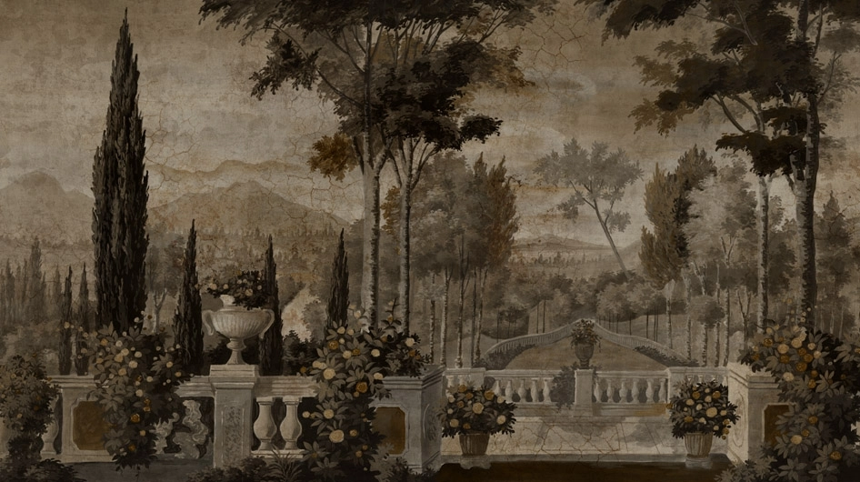Les jardins de LiviaCastanho sépia patinado - Ananbô
