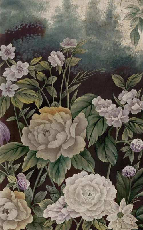 Les jardins de Nhi bleu de chine patine XVIIIème 